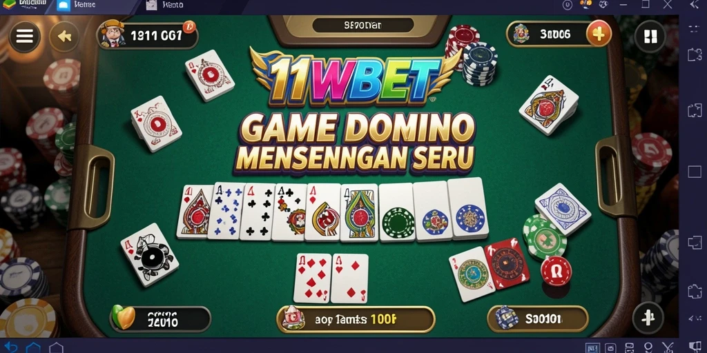Screenshot utama 11WBET menampilkan gameplay Domino yang seru.