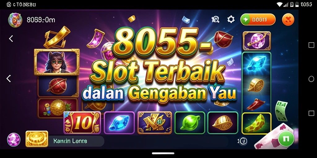 Tampilan gameplay Slot yang menegangkan di 8055.