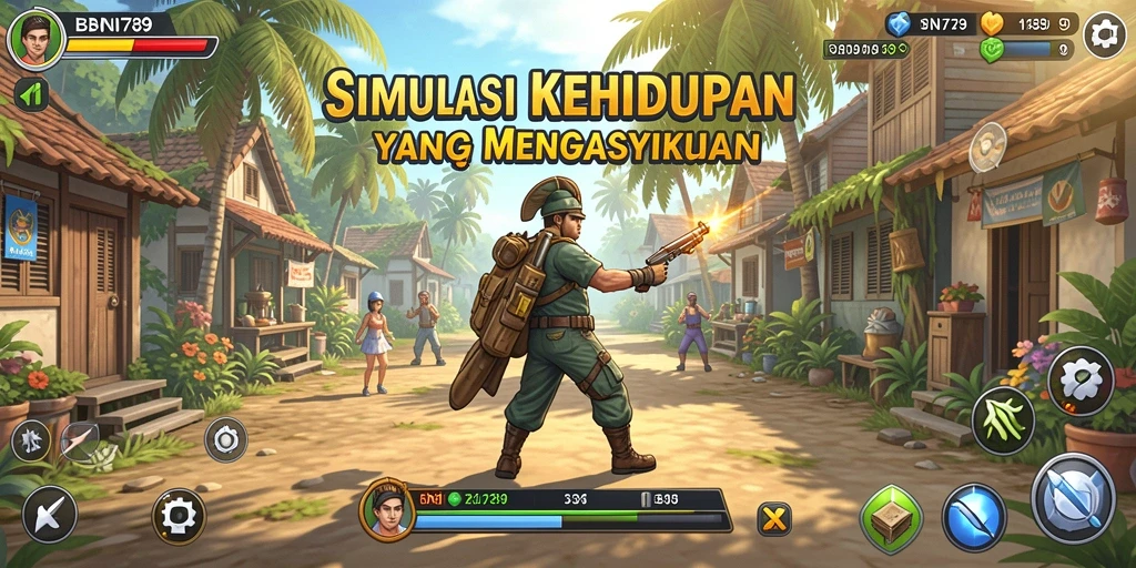 Screenshot utama menampilkan gameplay menarik dari BNI789.