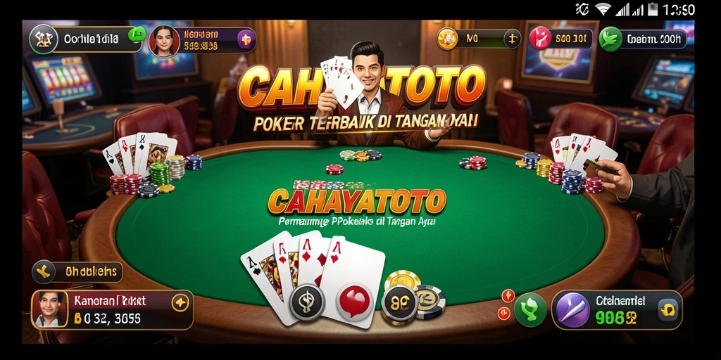 Screenshot gameplay CAHAYATOTO menampilkan aksi Poker yang seru.
