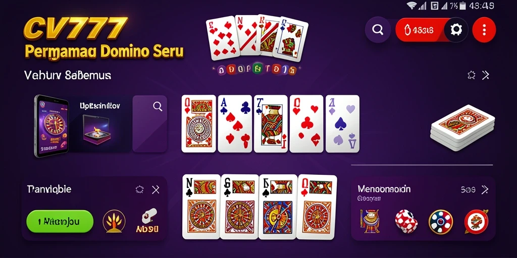 Gameplay domino yang seru dan menantang di CV777.