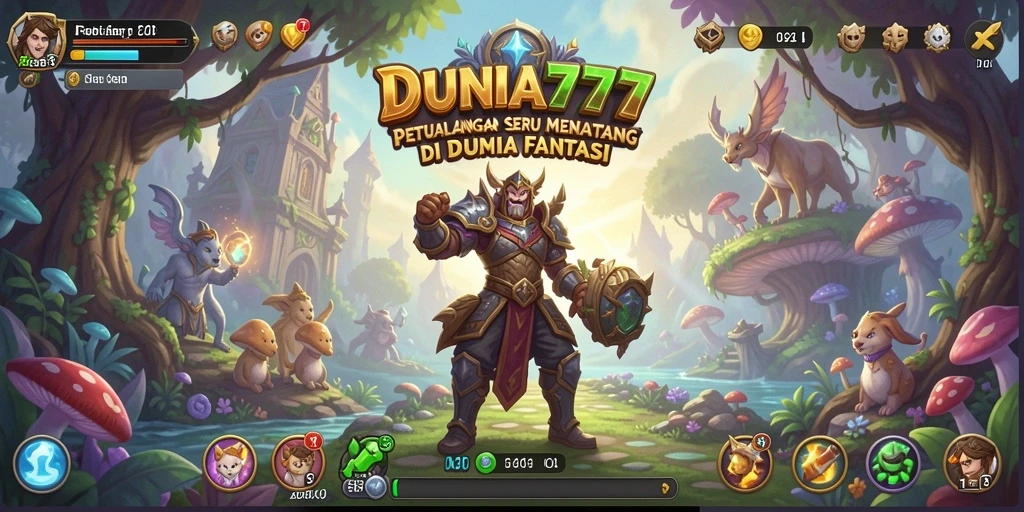 Screenshot gameplay DUNIA777 menunjukkan aksi petualangan mendebarkan.