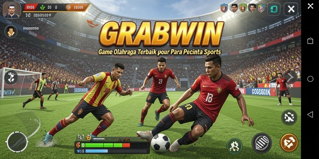 Tampilan menarik dari gameplay GRABWIN saat bertanding.
