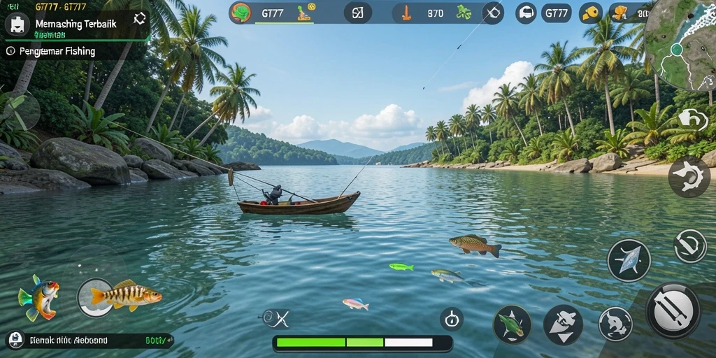 Tangkapan ikan seru dalam gameplay GT777 yang memikat.