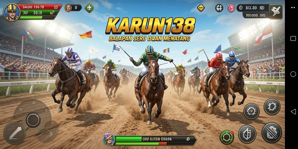 Gameplay seru dan mendebarkan di lintasan balapan.