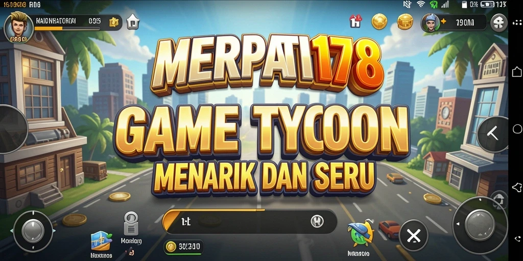 Screenshot gameplay MERPATI178 menunjukkan serunya membangun bisnis Tycoon.