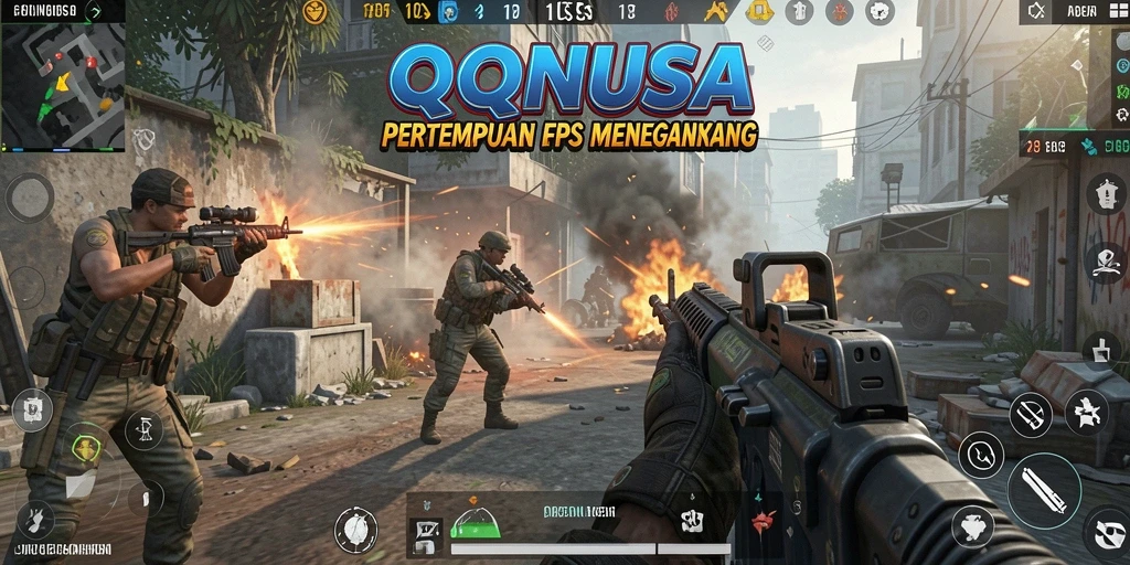 Tangkapan layar menampilkan aksi intens dalam pertempuran FPS.