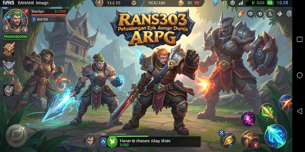 Tangkapan layar RANS303 menampilkan aksi seru dalam gameplay ARPG.