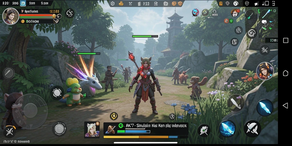 Gameplay RK77 yang mendalam dengan interaksi karakter yang menarik.