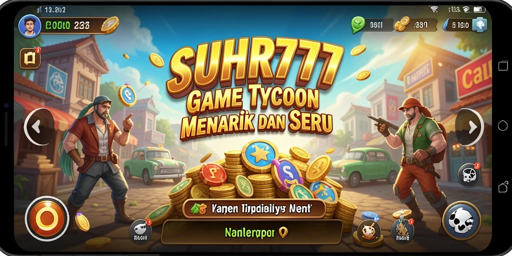 Tampilan gameplay seru di SUHU777 yang menunjukkan interaksi bisnis.