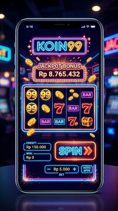 Tampilan utama aplikasi koin99 yang intuitif dan mudah digunakan.
